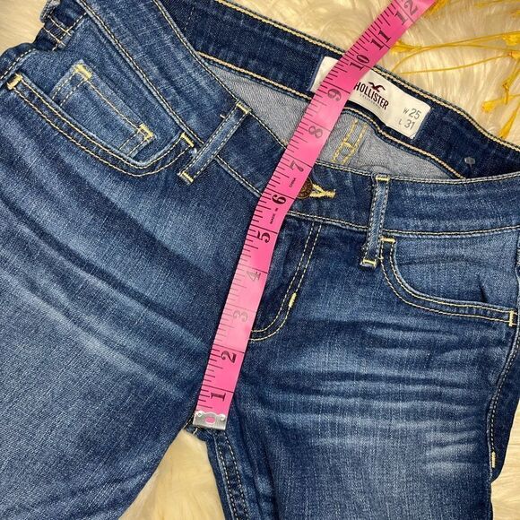 Hollister straight legged low rise denim jeans sz 25/1 - Picture 6 of 7
